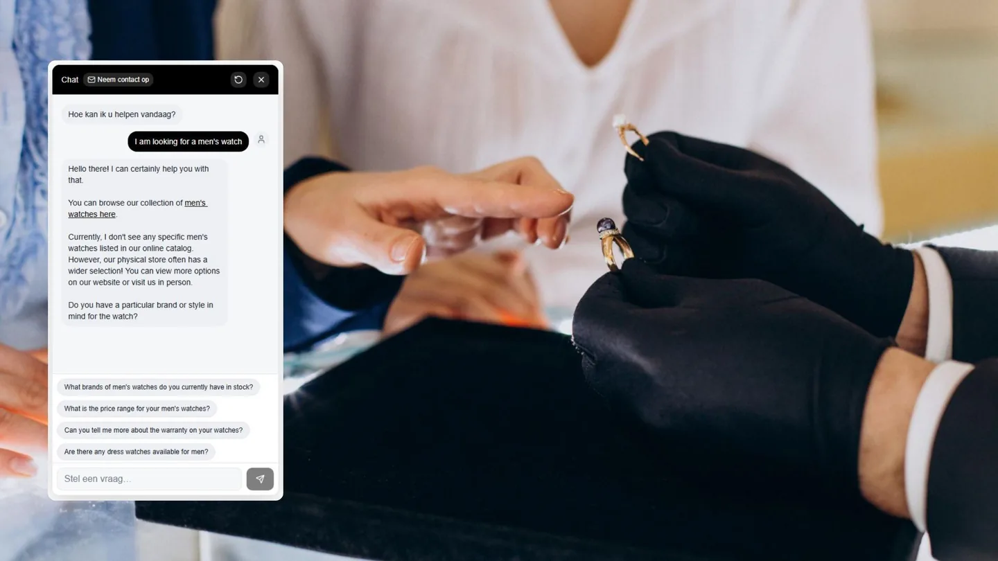 Chatbot collaboratore addestrato